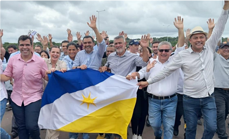 Deputados participam da entrega da nova Ponte JK e de posto fiscal em Aguiarnópolis